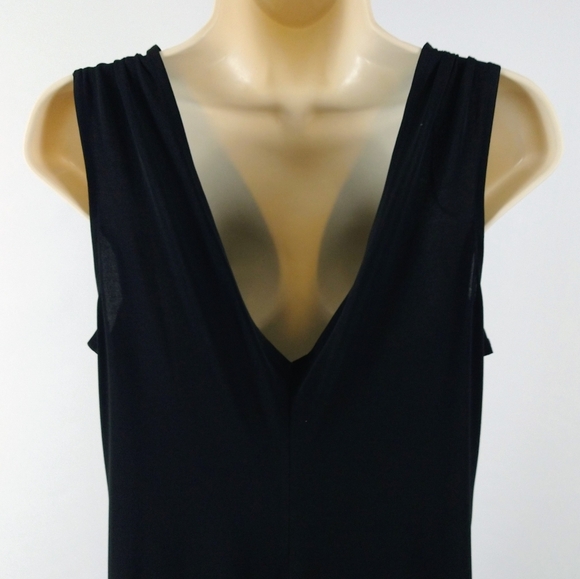 London Style Black Cocktail Dress with Embellished Empire Waist - Picture 11 of 11